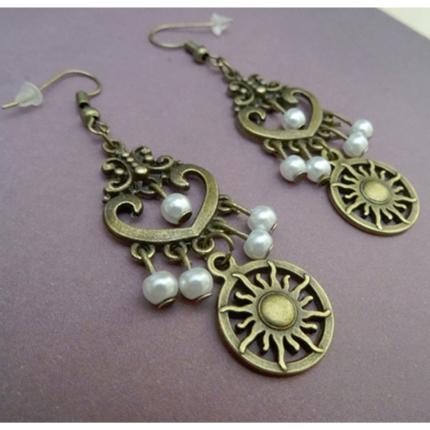 Boucles d oreilles baroque Versailles, princesse.