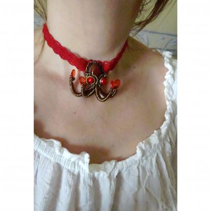 collier pieuvre vampire