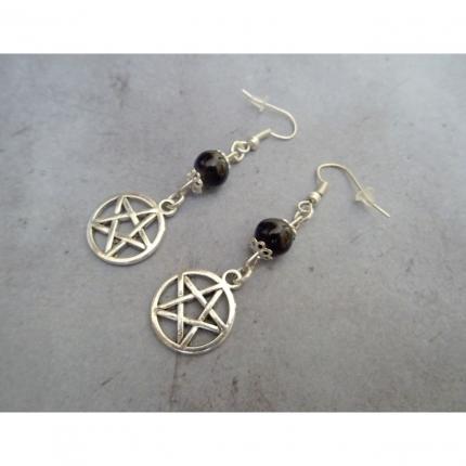 boucles d oreilles pentacles pentagramme