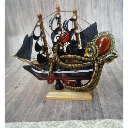navire pirate pieuvre