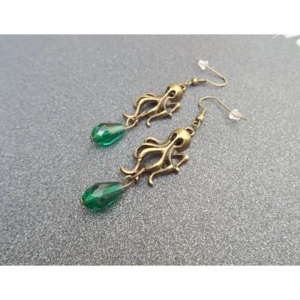 Boucles d oreilles pieuvres