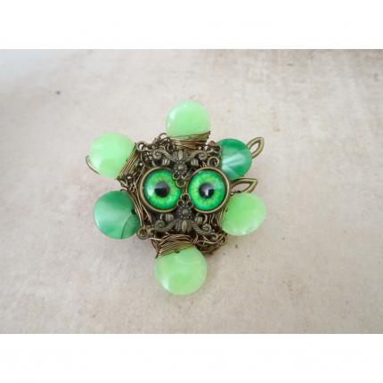 Broche fleur steampunk