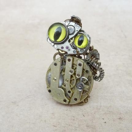Broche robot steampunk