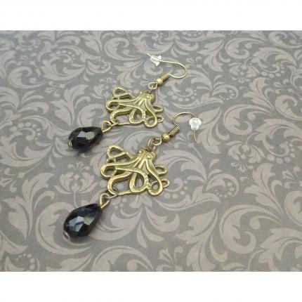 Boucles d oreilles pieuvres